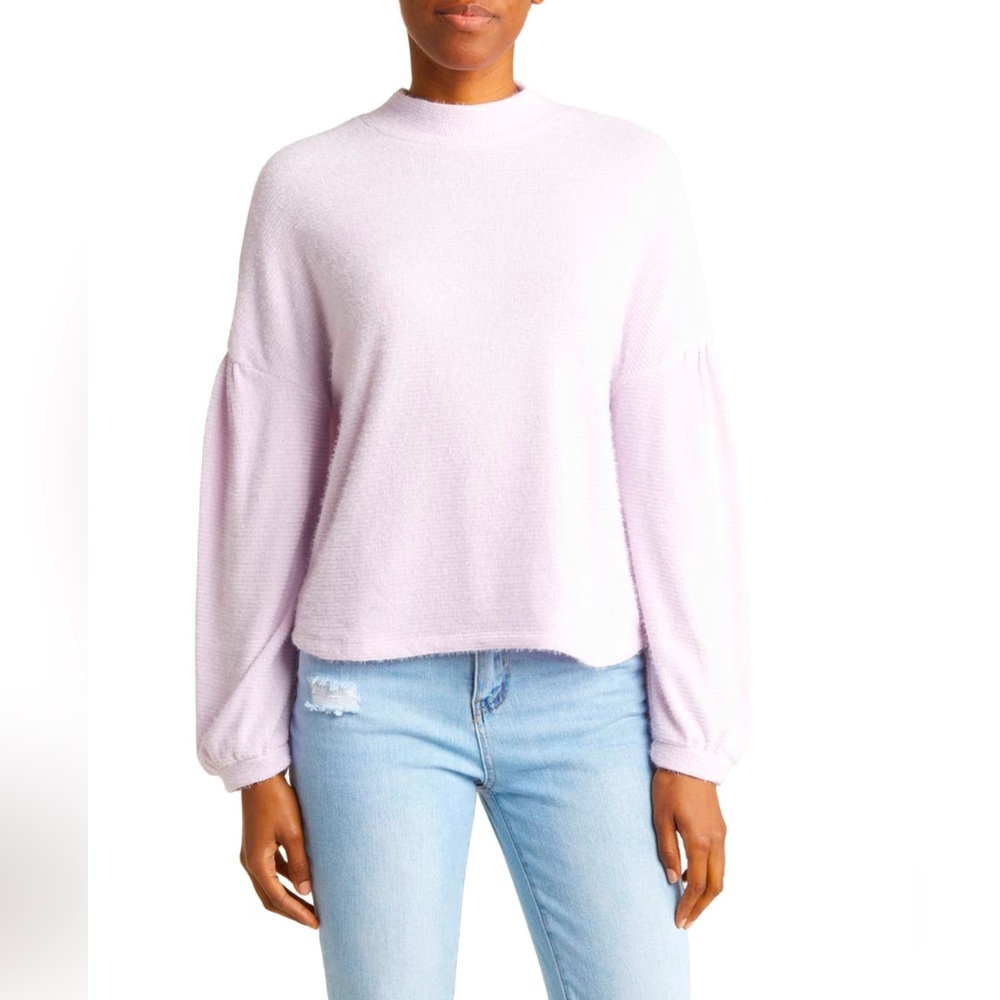 🔥HP🔥💥NWT💥 Sancutary Eyelash Knit Balloon Sleeve Popover Sweater